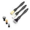3PCS Car Cleaning Brush Super Soft Kit Automotive Detail Brushes For Car Interior Detailing Brush Set Car Dash Duster Brush