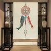 Chinese Half Door Curtain for Kitchen Bathroom Bedroom Partition Windproof Decorative Hanging Screen