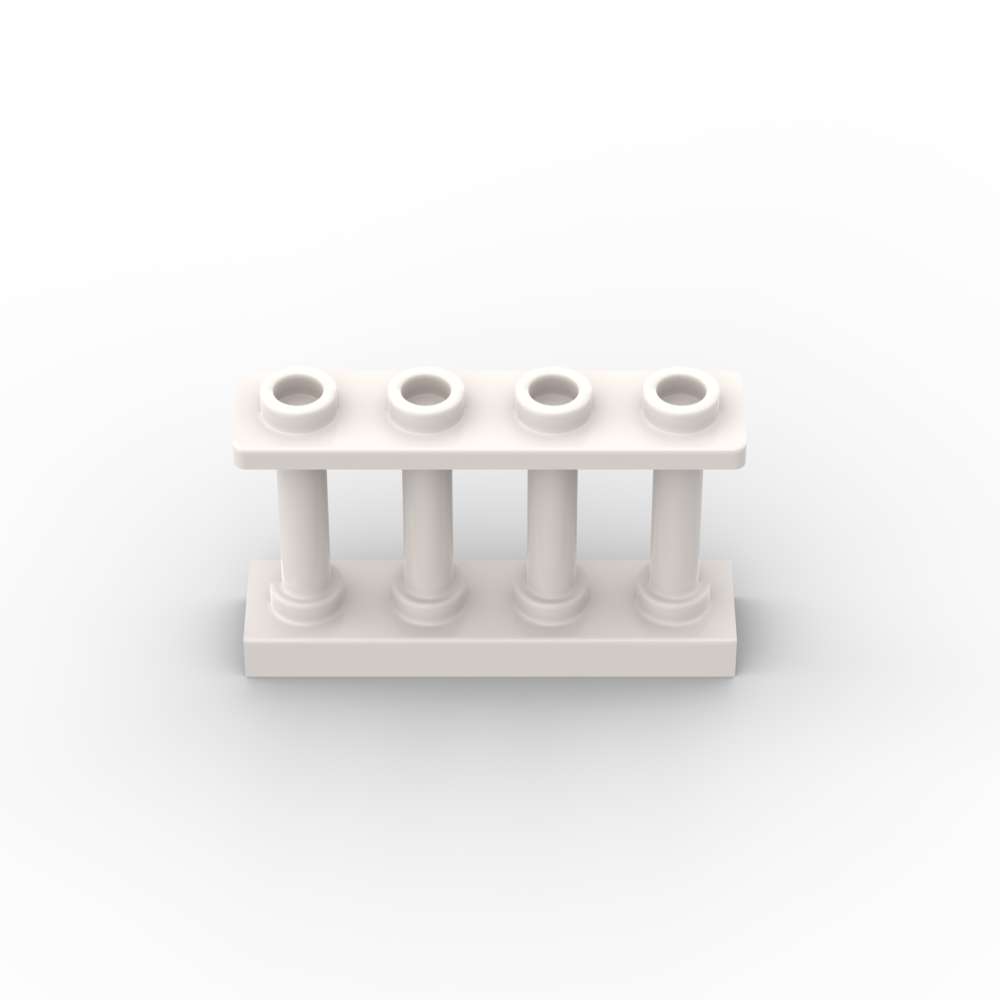 Non-Toxic Moc 10Pcs 15332 30055 Fence 1X4X2 Spindled Building Blocks Kit With 4 Studs House Compatible Particle Idea Toys Children Gifts