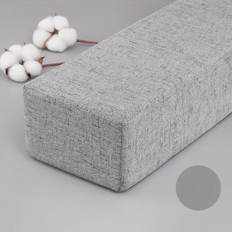 

Подушка для изголовья кровати, наполнитель зазора между матрасом и подушкой для кровати, подушка для дивана 150x10x8cm светло-серый