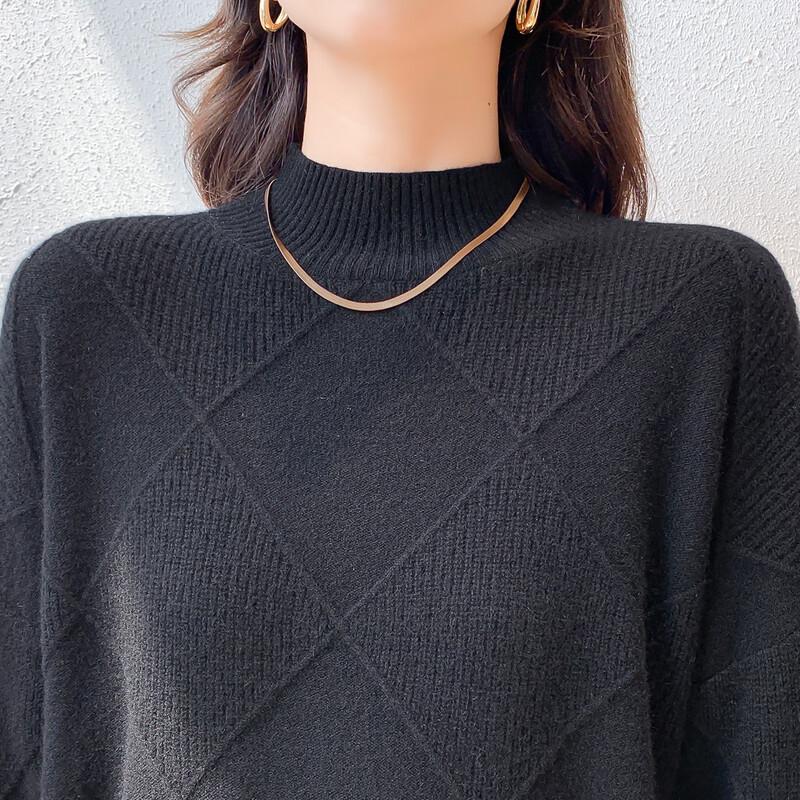 Mocana Women's Elegant Long-Sleeve Cashmere Sweater MKNJD2547