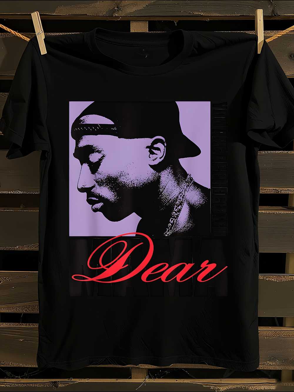 

Tupac Dear Mama T-Shirt Mens Tshirt Womens Tshirts with Letters Print Short Sleeves T-Shirt Casual Street Tee Shirt Top XXXXL