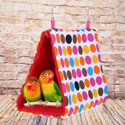 Bird Tent Plush Warm Hut Hanging Bed for Cage Sleeping Bed Parrot Cave