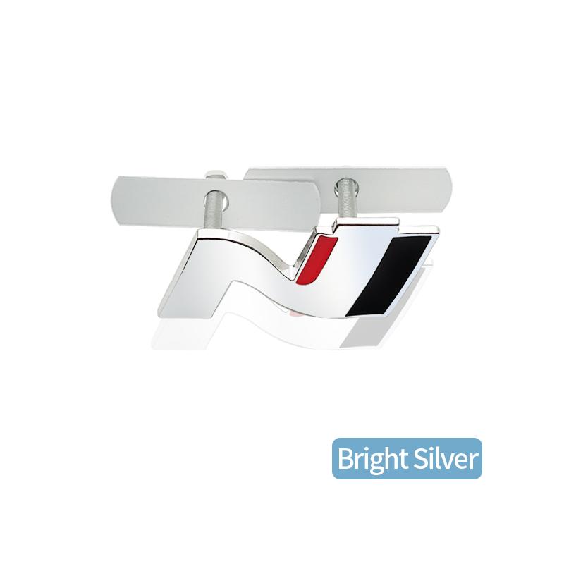 CMQW3 N N LINE Emblem METALL Heckklappe Auto Kühlergrill Abzeichen Aufkleber Für Hyundai I10 I20 I30 I40 IX20 IX35 Tucson Solaris Azera Zubehör