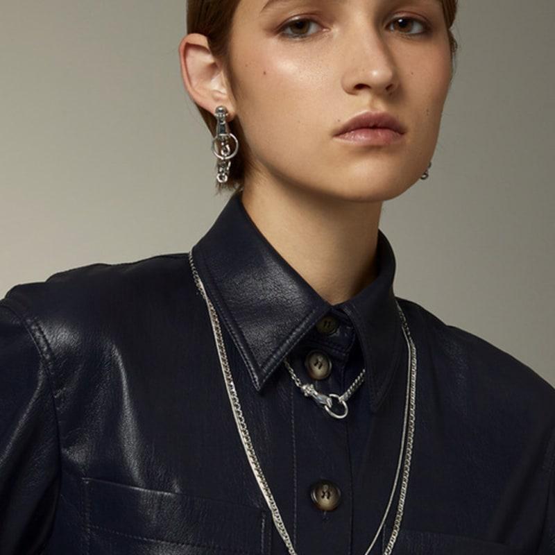 PANACHE CHASUNYOUNG Grab Your Eye Rope Chain Necklace Silver
