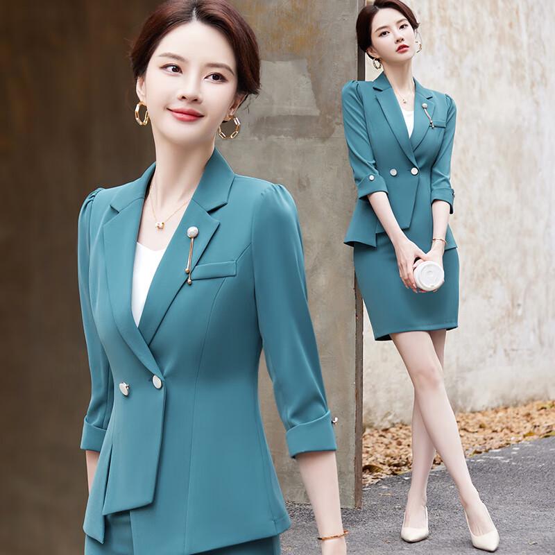 Women's Professional Mid-Sleeve Suit Set