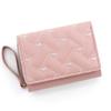 Women'S Wallets Tri Fold Card Bags Pocket Short  Embroidered Love Pattern