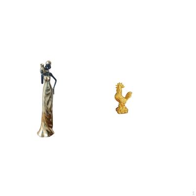 African Tribal Lady Sculpture And Statue Figurine Lightweight Decorative Home Decor for Hotels