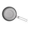 Ultra-Light Titanium Frying Pan Camping Hiking Backpacking 1-2 Person Portable Foldable Cookware