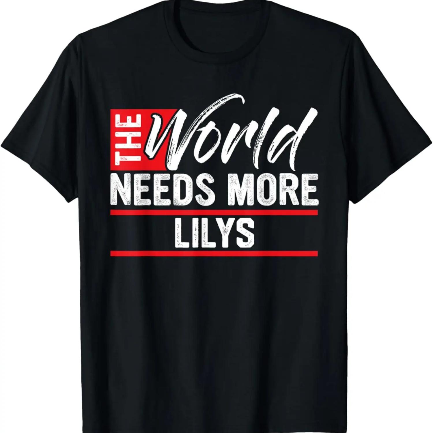 The World Needs More LILYS T-Shirt LILY T-Shirt S чёрный