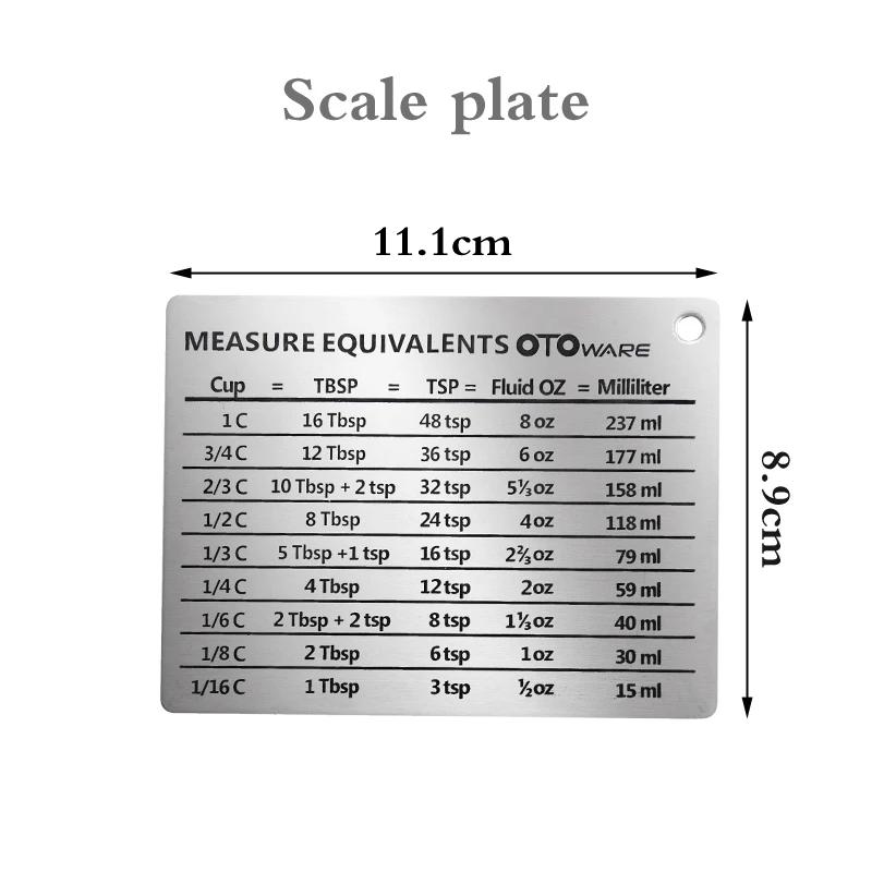 304 Nerezová ocel odměrná lžíce odměrka s odstupňovaným měřidlem lžička na sůl lžička na sušené mléko pečení vážení koření nástroj