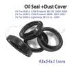 43x54x11 Front Fork Oil Seal Dust Cover Fit for BUELL 1200 Firebolt XB12R 2004-2009 XB9R 2003-2007 Lightning XB12 Ss