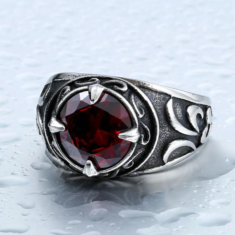 

Драгоценные камни, резьба по камню, мужские кольца из нержавеющей стали, панк, ретро, рок, роскошные модные женские ювелирные изделия, аксессуары для пары, подарок 12