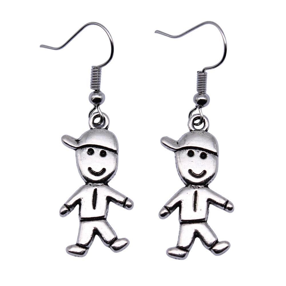 Drop & Dangle Earring Angel Wings Kids' Jewelry MaterialsEarring Size 18x19mm QE002