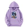 Child Fashion Lightweight Long Sleeve Pullover With Pockets  Print Hoodie