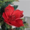 2 Pcs Hanging Simulated Flowers Flower Fake Flower Ornaments  Christmas Tree Decor