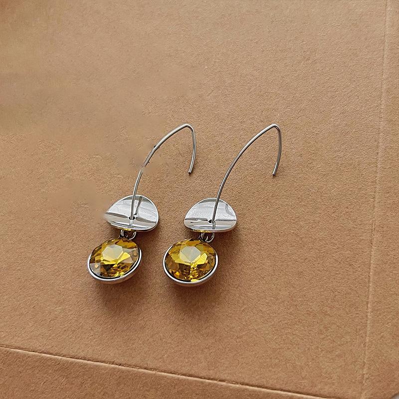 Minimalist Sequined Fringed Ear Hook Fashion Personality Design Earrings Femininity Earrings Niche High Sense