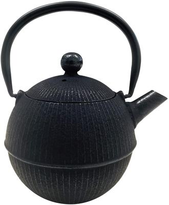 Asahi Nambu Eisenware Eisenkessel und Teekanne, Schwarz, 0,8 Liter, Miyabi T-50