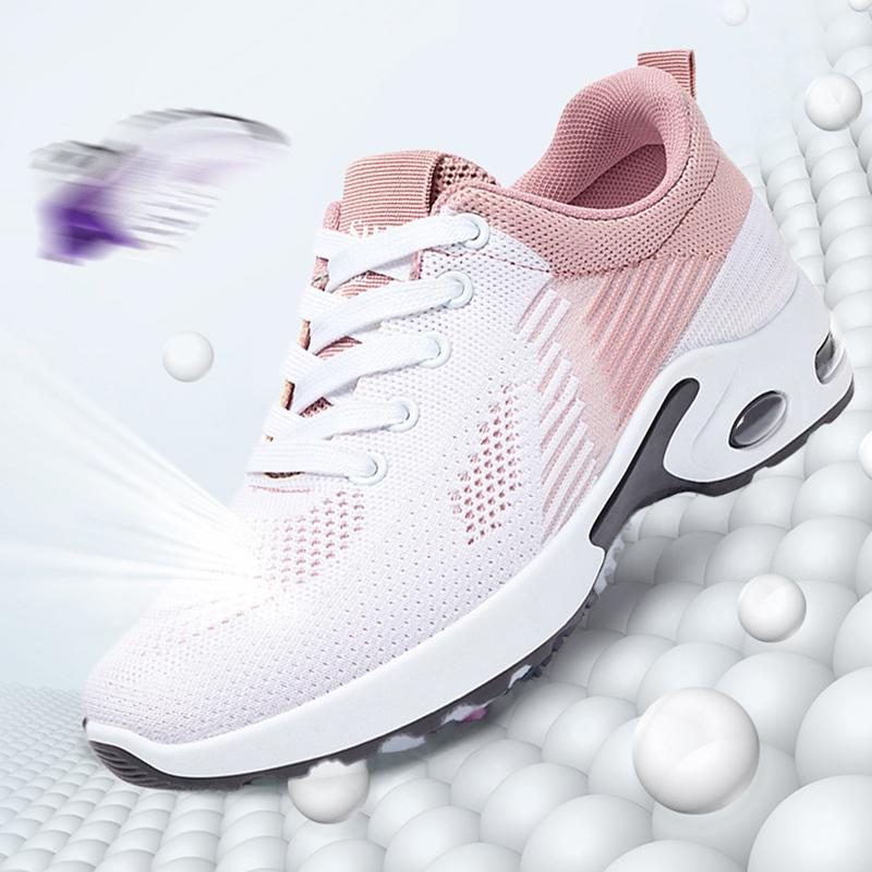 Fashion Plus Size 44 Breathable Running Shoes for Women Fashion Air Cushion Knit Platform Sneakers Woman Lightweight Casual Sports Shoes