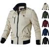 Spring and Autumn Men's Casual Jacket Wholesale Youth Stand Collar Overalls Coat Pure Cotton Wash Top Men