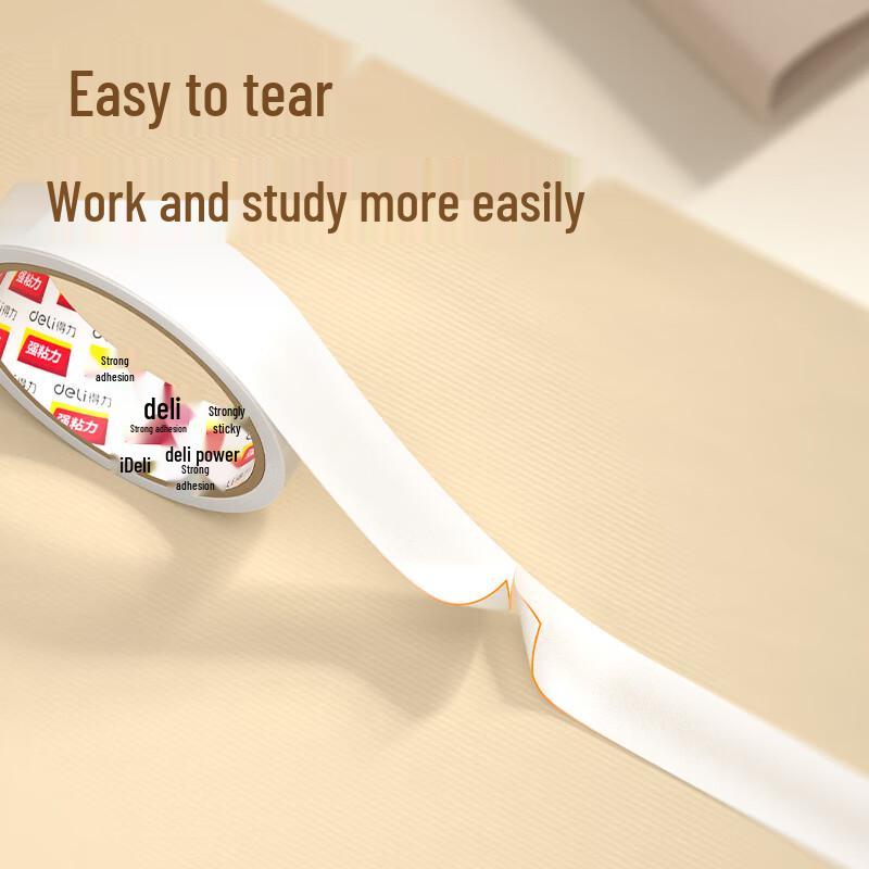 Deli Easy-Peel Double-Sided Cotton Tape