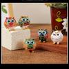 Owl Trinket Box Jewelry Box Hinged Collectible Animal Figurine Ring Necklace Holder Alloy Diamond Enamel Crafts Ornaments