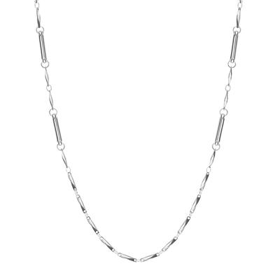 Genişlik İçin Manyetik Kolye Toplam Uzunluk Kolye Özel Kutu [Jeroot] Kadın, Şık, 2mm, 45cm, Zincir, Hipoalerjenik, Gümüş,