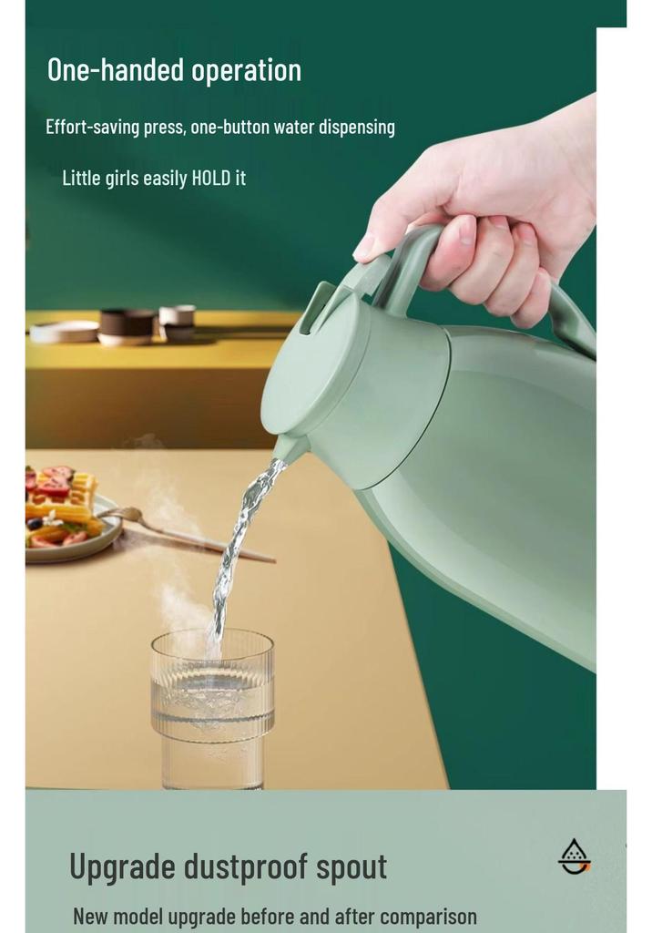 2024 Insulated Glass Thermos Flask - Large Capacity Water Kettle