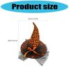 Eye Catching Witch Hat With Mesh Panel Halloween Party Wear Practical Fabric Cosplay Props Costume Accessory