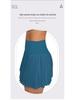 High-Waisted Pleated Sports Mini Skirt with Pockets - Women's Anti-Exposure Tennis Skirt