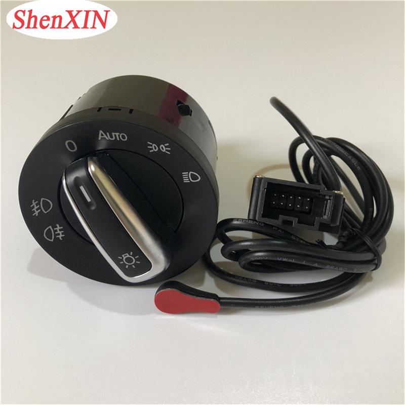 Auto Headlight Switch & Wiring Harness 5ND941431B For VWW Golf MK5 MK6 Jettaa Tiguan Passat B6 Touran Sharan CC Candy EOS Rabbit