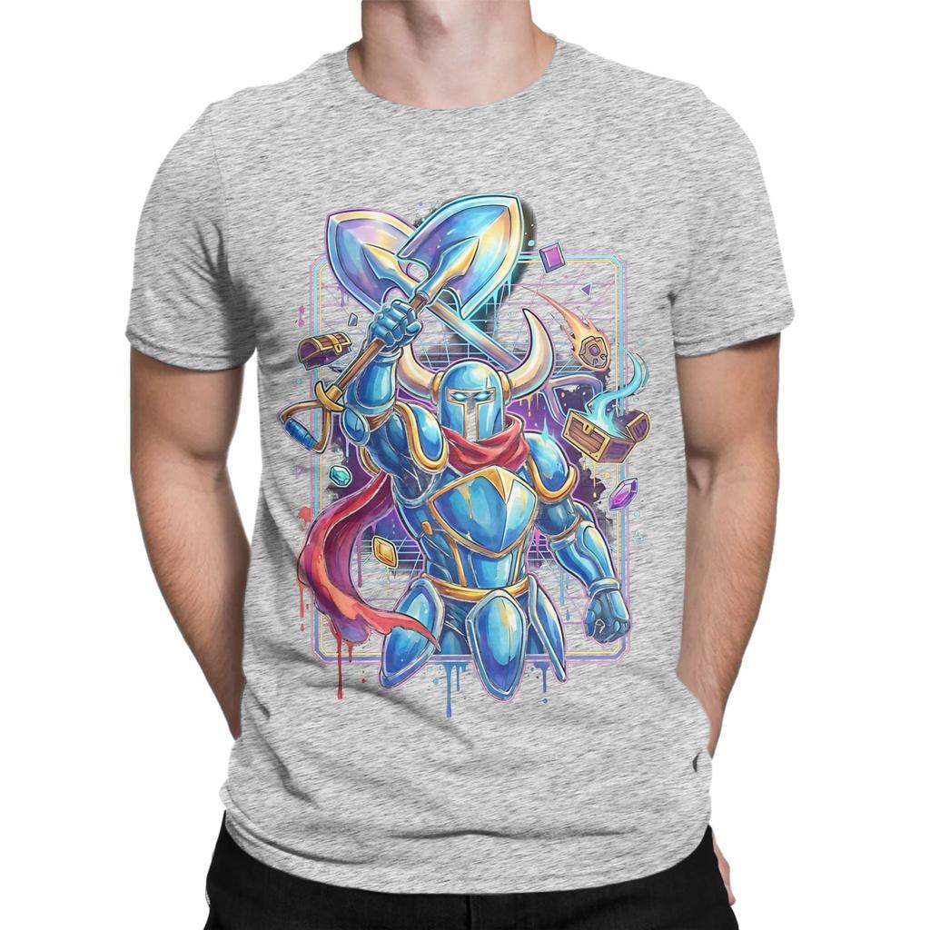 Shovel Knight Vaporwave Aesthetic Retro Design poster Graphic Funny 100 Cotton TShirt Shovel Knight Tops Tees For Unisex