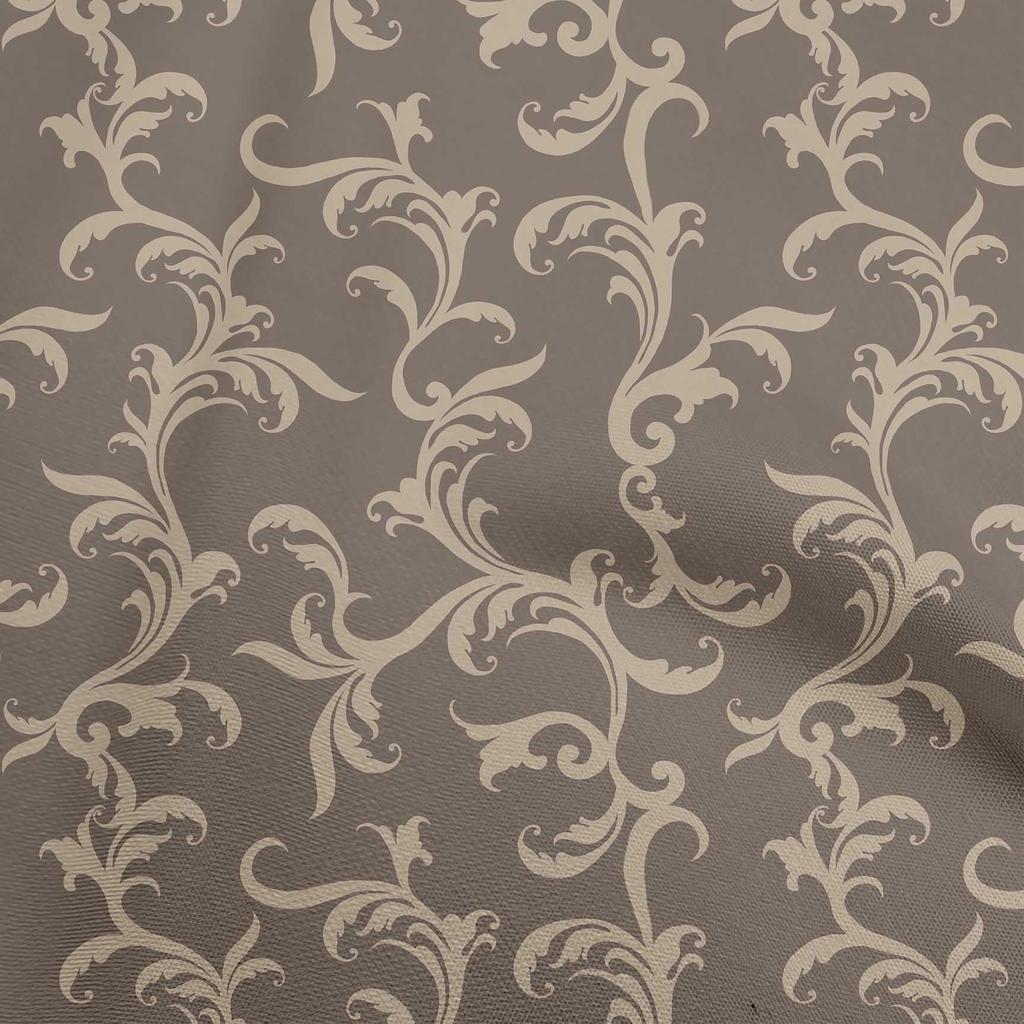 oneOone Material textil flexibil din bumbac, model lime, cu model baroc asiatic, pentru proiecte de artizanat, imprimat la metru, 40 de inci