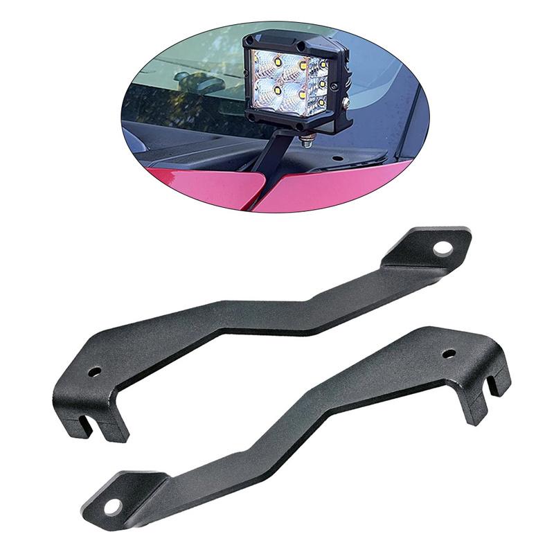 for Ford F150 2004-2014 Engine Hood Hinge Ditch Led Mount Brackets Work Light Bracket for Svt Ratpor 2010-2014