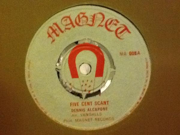 

7inch Record DENNIS ALCAPONE - Five Cent Skank MA008 Magnet 1973 UK Reggae, Ska & Dub Used