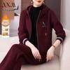 Conjunto de Fato de Treino Quente de Lã Feminino AIXUANMI