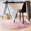 Living Room Rug with Thin, Soft, Extra-soft Pink Base Diam.70