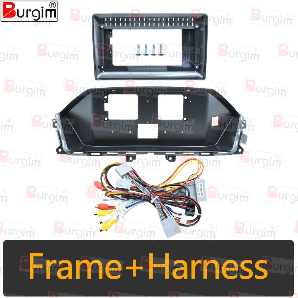 Burgim Car Android Radio Frame For Honda Odyssey RL5 2010-2017 9 inch 2DIN Stereo Panel Fascia 16PIN Harness Wire Power Cable Radio Accessories 4