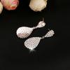 Women Creative Charm Water Drop Shaped Earrings Rhinestone Decoration Jewelry