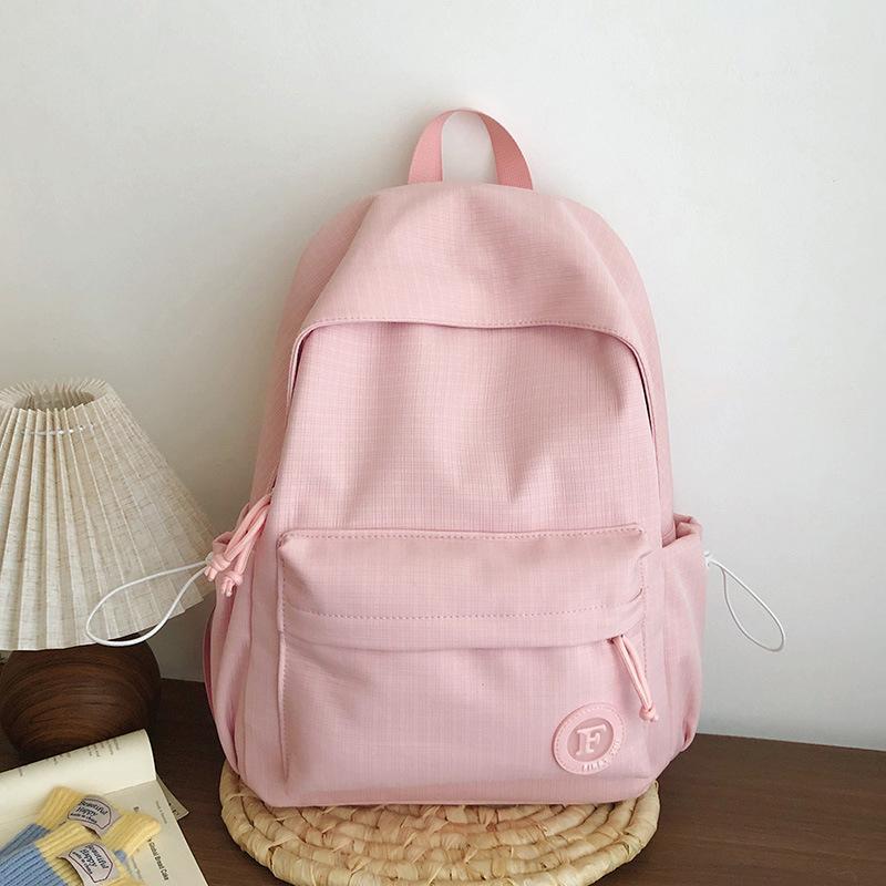 Art small fresh personality grid large capacity student schoolbag new junior high school high school travel student schoolbag female