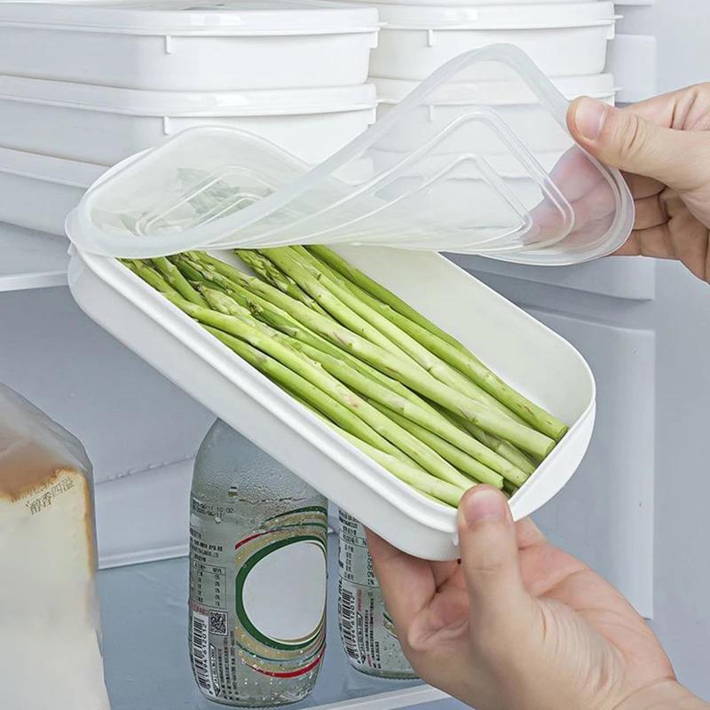 5Pcs 800Ml Refrigerator Food Storage Containers Special Sealed Box Kitchen Freezer Seal Bin Vegetable Fruit Meat Fresh Box