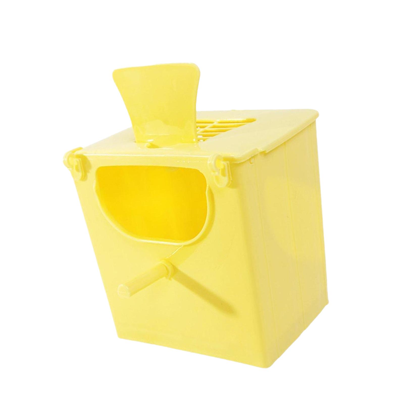 

Bird Breeding Box Cage Accessories Bird Hatching Box Stable Easy to Clean жовтий