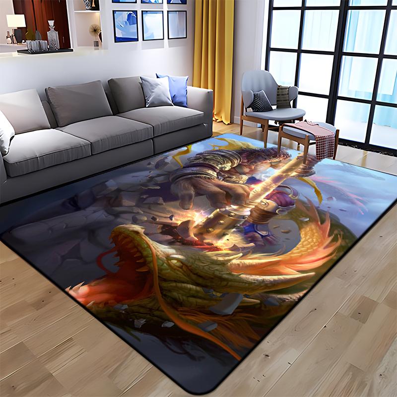Sun WuKong Monkey King Printed Carpet for Living Room Large Area Rug Soft Mat E-sports Chair Carpets Alfombra Gifts Dropshopping