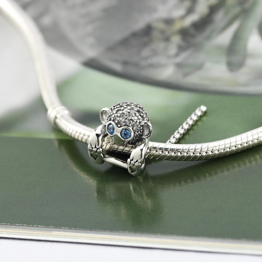 Newest copper Charm Compatible With Authentic Bracelets Accessories Women Jewellery Forest Animal Collection kangaroo Owl Swan