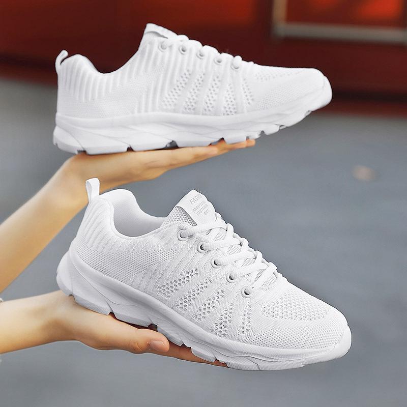 Women's shoes sports shoes women's running shoes spring and summer students mesh breathable casual jogging shoes travel shoes