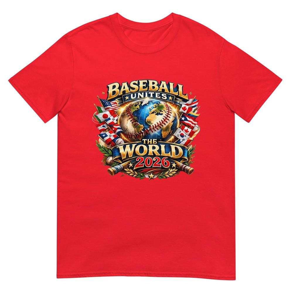 Baseball Unites The World 2026 Global Fan Graphic Tshirt S
