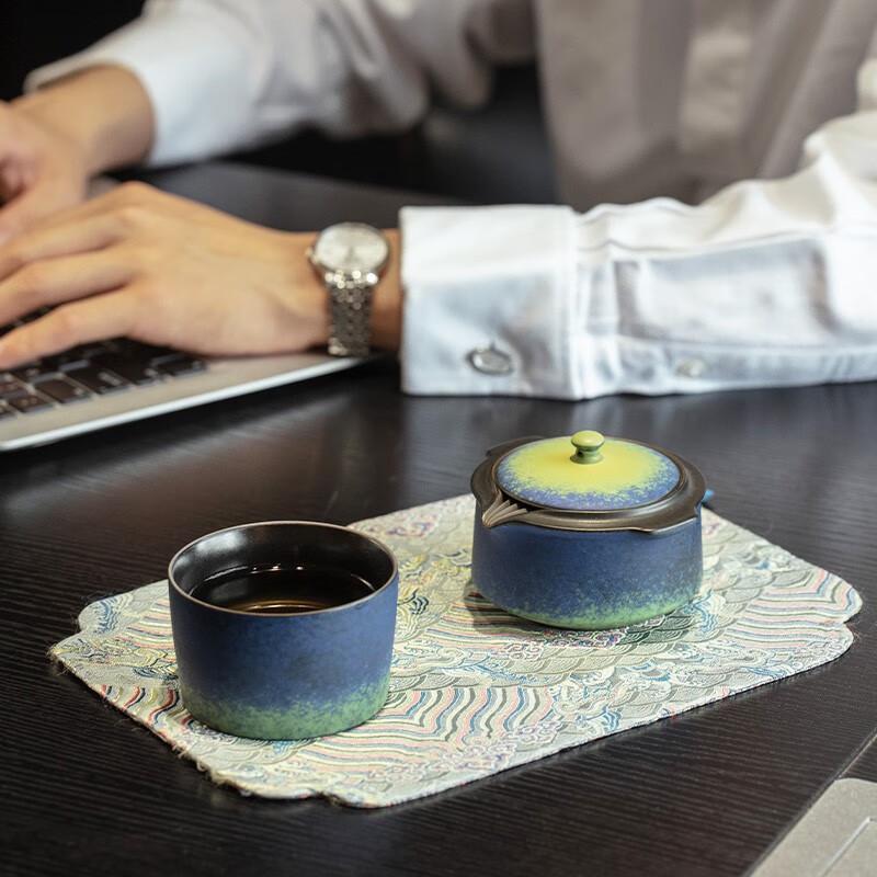 Edenus Ceramic Portable Travel Tea Set