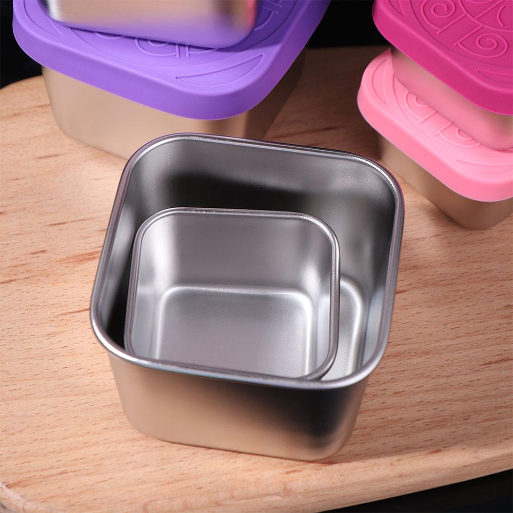 6 Stück Eckige Saucenschale Auslaufsichere Snackbox Marmeladenschale Salatdressing-Becher Schule