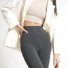 Fleece-Lined Mulberry Silk Tofu High-Waist Women's Warm Seamless Pants for Autumn/Winter