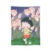 Chibi Maruko Chan Japan Anime Blankets Fleece  Multifunction Soft Throw Blankets for Bedding Bedding Throws